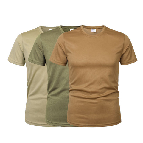 3 Pièces/2 Pièces Hommes En Cours D'exécution Tactique Fitness T-shirt Sportswear Militaire Rashguard À Manches Courtes à Séchage Rapide sport Décontracté Surdimensionné ► Photo 1/6