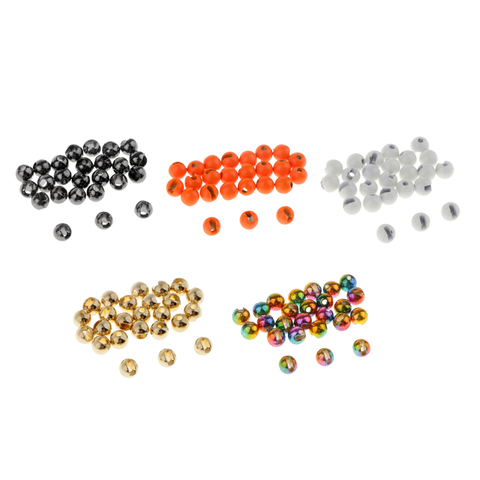 25 pièces Nice-conçu fendue tungstène mouche attachant perles nymphe tête balles mouche attachant matériel pêche accessoires 2.4mm 3.3mm 4mm ► Photo 1/6