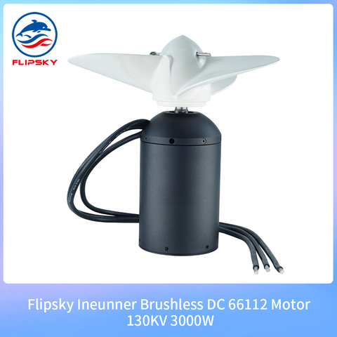 Flipsky Inrunner Brushless DC 66112 moteur 130KV 3KW pour bateau de surf propulseur sous-marin | Hydro | Eleaf ► Photo 1/6