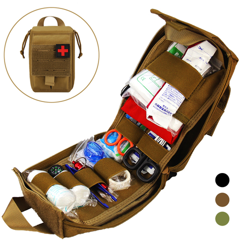 Tactique Molle trousse de premiers soins sac de survie 1000D Nylon poche d'urgence militaire en plein air voyage taille Pack Camping étui de sauvetage ► Photo 1/6