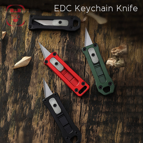 EDC Mini couteau Portable, outil multifonctionnel, coupe de papier porte-clés d'extérieur couteau en papier enveloppe ouverte 6 styles ► Photo 1/6