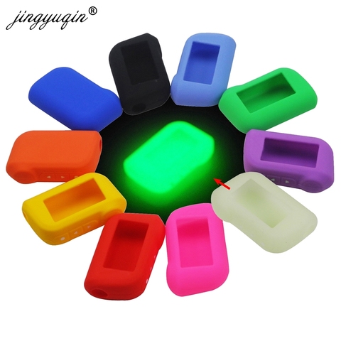 Jingyuqin – porte-clés en Silicone A93 A96 A63, étui pour télécommande, alarme bidirectionnelle de voiture, transmetteur LCD, pour Starline A93 ► Photo 1/5