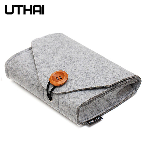 UTHAI T29 Portable 2.5 'HDD Case sac de rangement pour Macbook chargeur souris Mobile batterie externe écouteur numérique accessoires protéger sac ► Photo 1/5