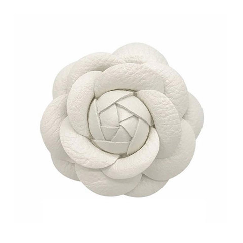 Marque de luxe camélia soie tissu fleur broche broche fait à la main fleur blanche Rose broche broche ► Photo 1/6