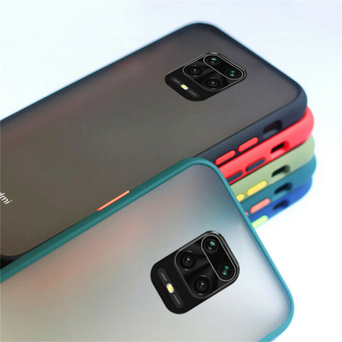 Coque antichoc transparente en TPU pour Xiaomi, compatible modèles Redmi Note 9S, 9 Pro Max, mat ► Photo 1/6