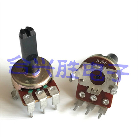 Potentiomètre simple de type 161 A50K/A503, contrôle de volume, 3 pieds, longueur d'arbre 20MM ► Photo 1/3