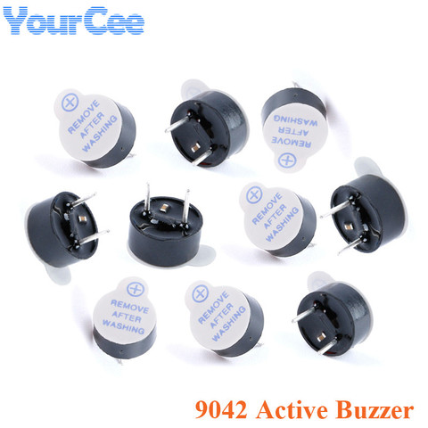 Buzzer électromagnétique actif intégré, 5V, 9x9042mm, 9x4.2mm, 10 pièces, Ultra mince, DC ► Photo 1/5