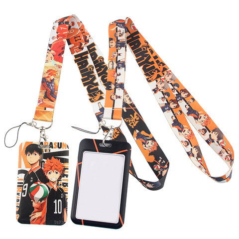 DZ1423 nouveau Anime Haikyuu!! Lanière pour Bus carte bancaire de crédit ID clés porte-Badge porte-clés porte-clés cou sangle bijoux Fans cadeaux ► Photo 1/6