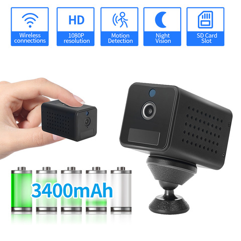 FEISDA 1080P Mini caméra Wifi petite caméra de sécurité sans fil alimentée par batterie Rechargeable caméra de Vision nocturne ► Photo 1/5