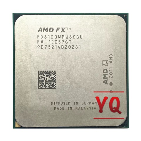 AMD fx-series FX-6100 FX 6100 FX6100 3.3 GHz Six cœurs processeur d'unité centrale FD6100WMW6KGU Socket AM3 + ► Photo 1/2