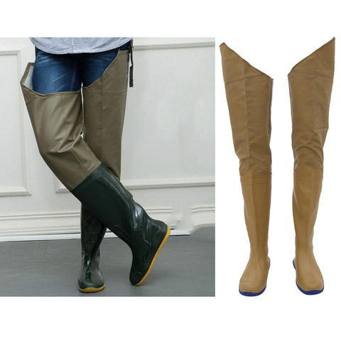 Échassiers imperméables De Pêche Pêche Pêche Pantalon Chaussures Léger Globale Hanche Wader Botte pour la Pêche Agriculteur 39 40 45 ► Photo 1/6