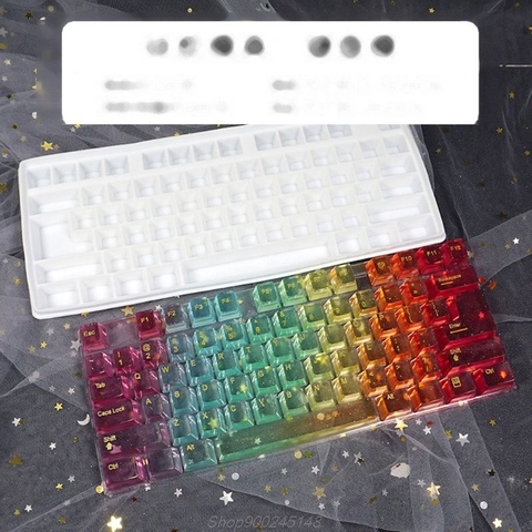 Époxy Silicone Keycap moule Marine vie décoration artisanat bricolage chat griffe clavier couverture moule résine époxy clavier décoration moule ► Photo 1/6