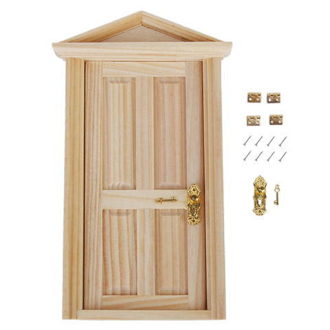 12 pièces maison de poupée armoire porte charnières, avec 48 pièces vis, pour poupées à monter soi-même maison Mini bijoux coffre cadeau boîte décorative ► Photo 1/6