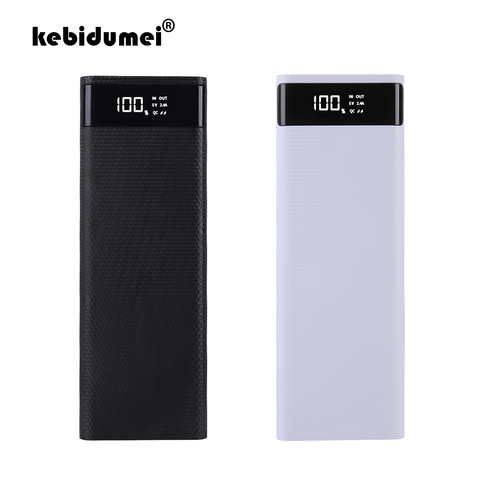 Chargeur de téléphone portable 5V double USB 10x18650 housse de batterie portative avec écran numérique, coque 18650, support de batterie, boîte de chargement ► Photo 1/6