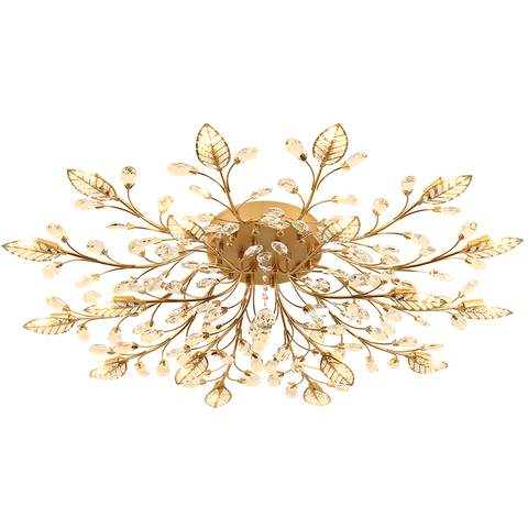Avize lustre en Cristal éclairage intérieur lustres de plafond Lusters Cristal pour salon chambre cuisine luminaire lumières ► Photo 1/6