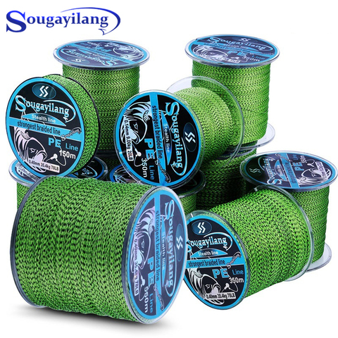 Sougayilang-fil de pêche tressé Super forte, ligne de Camouflage, Multifilament Invisible, carpe, 150M-550M ► Photo 1/6