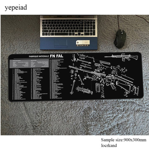 Ar 10 tapis de souris 90x30cm ordinateur gamer tapis de souris AK 47 padmouse grand ar 15 tapis de souris gadget ergonomique bureau tapis de bureau ► Photo 1/5