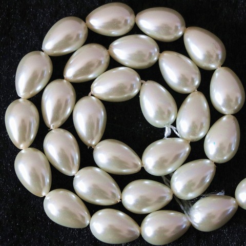 Nouvellement imitation perle goutte d'eau goutte d'eau 5x7mm 7x9mm 9x13mm blanc et crème blanc bijoux à bricoler soi-même 15 