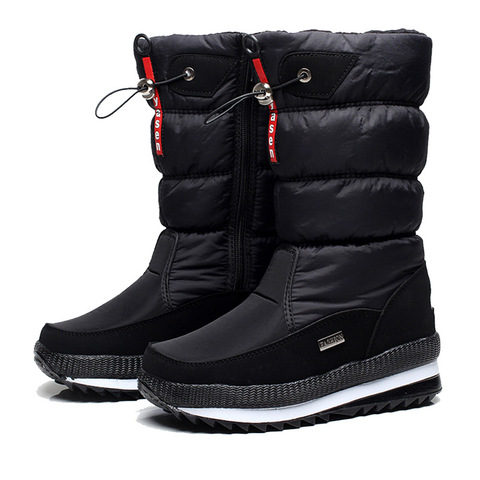 Bottes de neige imperméables et antidérapantes pour femme, chaussures d'hiver, nouvelle collection 2022 ► Photo 1/6