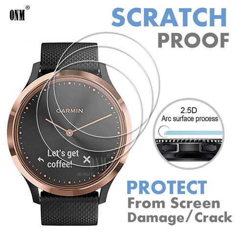 Protecteur d'écran 9H Premium pour Garmin Vivomove HR, Film antidéflagrant, accessoires ► Photo 1/6