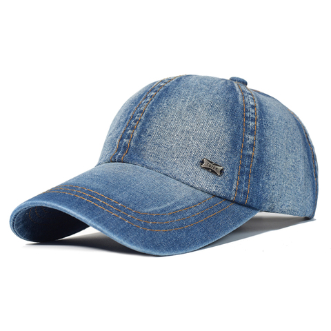 Casquette de Baseball en coton lavé Vintage pour hommes et femmes, chapeau de papa en Denim ajustable, Style camionneur, faible profil ► Photo 1/6