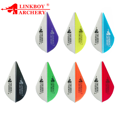 Linkboy tir à l'arc 36 pièces flèches girouettes 2 pouces en plastique girouette plume pour flèches en carbone ID6.2mm accessoires de chasse ► Photo 1/6