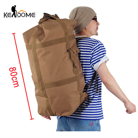 Grand sac à dos de randonnée pour hommes 70l, sac de voyage en Nylon, sac à main seau pour escalade, alpinisme, Camping, Trekking, sacs de Sport Blaso XA160D ► Photo 1/6