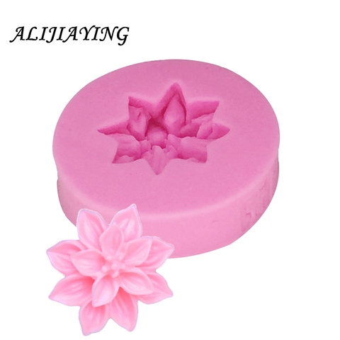 1 pièces fleur Silicone moule Sugarcraft en relief Fondant gâteau décoration outils Fimo argile bonbons gelée chocolat Gumpaste moules D0285 ► Photo 1/6