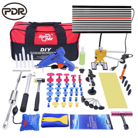 Kit d'outils de réparation de Dent sans peinture de voiture PDR Kit de réparation de carrosserie de voiture ► Photo 1/6