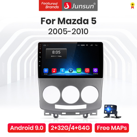 Junsun – autoradio V1 Pro, Android 10, 4 go/64 go, CarPlay, GPS, 2 din, lecteur multimédia, sans dvd, pour voiture Mazda 5 (2005 – 2010) ► Photo 1/6