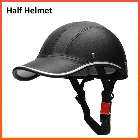 Demi-casque pour moto, vélo, Scooter, casquette de Baseball, casque de sécurité, visage ouvert, léger, conçu pour hommes et femmes ► Photo 1/6