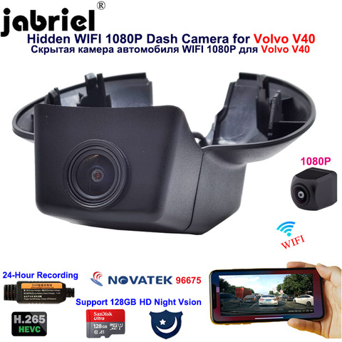Jabriel – caméra dash cam 1080P Full HD Wifi, enregistreur vidéo pour voiture, pour Volvo v40 2012 2013 2014 2015 2016 2017 2022 ► Photo 1/6