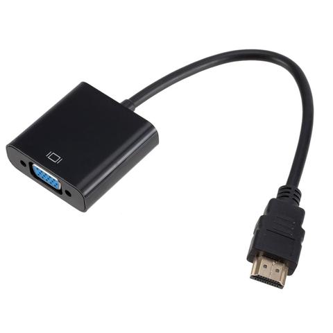 Adaptateur de câble HDMI vers VGA HD 1080P, convertisseur mâle vers femelle, avec puce vidéo HD intégrée, pour PS4, XBOX, HDTV ► Photo 1/6