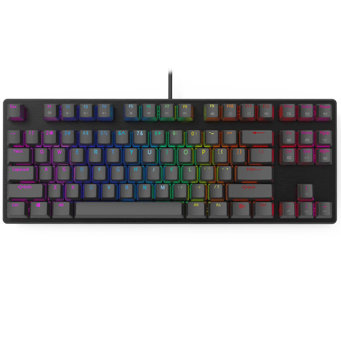 Smart Duck (xs87) clavier mécanique, 87 touches, 80% TKL, interrupteur d'éclairage personnalisable, RGB type de led c, logiciel macro ► Photo 1/6