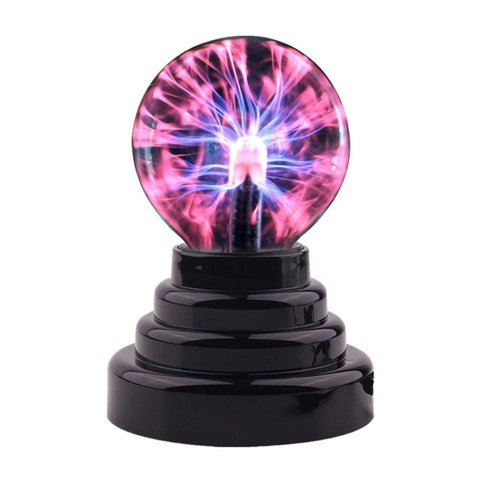 Boule de Plasma atomosphère veilleuse lave lampe approvisionnement par USB et AAA piles enfants cadeau 2022 foudre magique boulon LED Lampen ► Photo 1/6