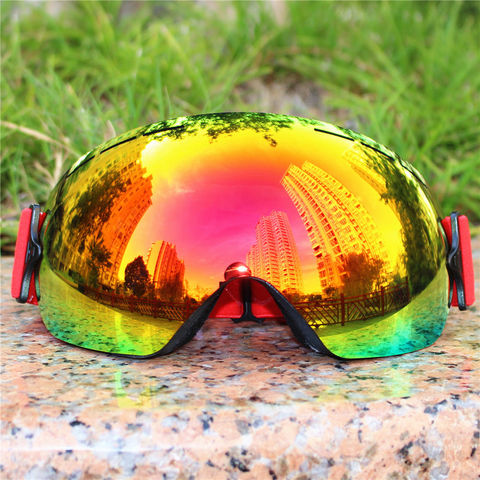 Lunettes de Ski légères, couleur, Double lentille, Anti-buée, grand masque de Ski, lunettes de Snowboard pour hommes, hiver ► Photo 1/6