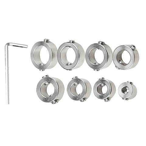 Accessoires de foret pour outils, 8 pièces, pour colliers de butée, pour Set de localisateur résistant à la chaleur, positionneur pour bague en acier inoxydable, 8 pièces ► Photo 1/6