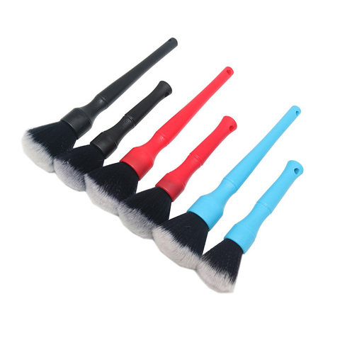 Brosse de détail Ultra douce pour l'intérieur de la voiture, avec poils synthétiques, brosse de dépoussiérage pour tableau de bord ► Photo 1/6