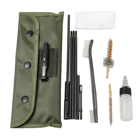 Kit de nettoyage universel avec pistolet, 5.56mm, 10 pièces, a.22cal, Kit de nettoyage des fesses, outils de brosse en Nylon ► Photo 1/6