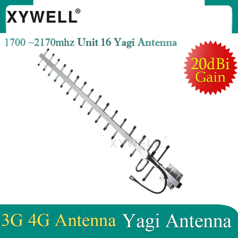 XYWELL 20dBi Gain 3g 4g antenne 3g Yagi antenne 4g 3g 2100 1800 antenne extérieure 3G 4g LTE antenne Yagi externe avec N femelle ► Photo 1/4