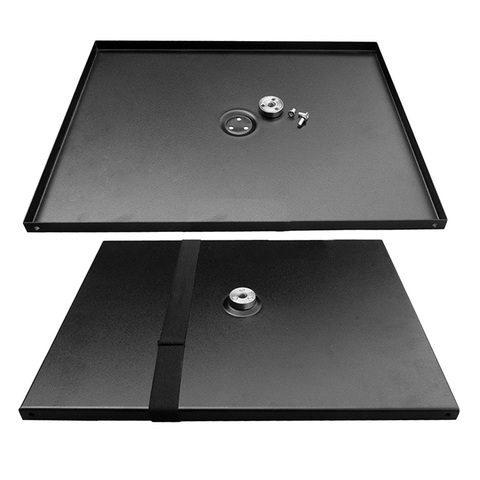 Besegad – support de plateau métallique universel 39x29cm, support de plate-forme pour projecteur trépied 3/8 pouces, Projection moniteurs portables ► Photo 1/5