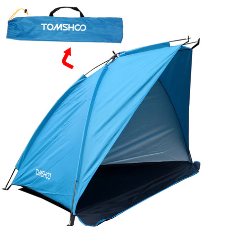 TOMSHOO monocouche plage tentes 2 personnes Camping tente Anti UV soleil abris auvent ombre tente extérieure pour pêche pique-nique randonnée ► Photo 1/6