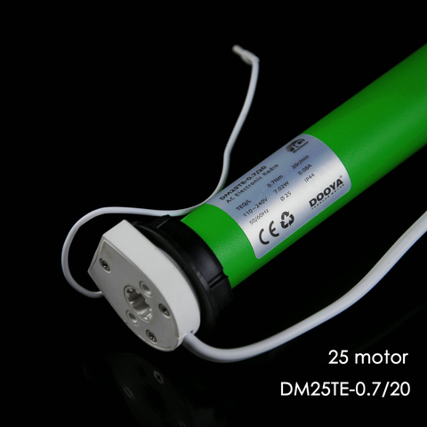 Dooya-volets roulants à moteur tubulaire, batterie au lithium, DM25TE/DM25LE, tube de 38mm RF 433MHZ, fonctionnant avec Alex ► Photo 1/6