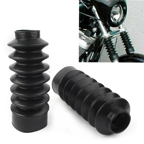 2 pièces 39mm moto avant fourche cache guêtres Gators caoutchouc bottes longues pour Harley Davidson Sportster XL883 XL1200 FXD ► Photo 1/6