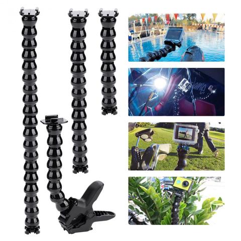 Caméra d'action multifonction avec bras de serrage Flexible, adaptateur de montage pour GoPro Hero 8/7/6/5/4/3/2/1 ► Photo 1/6