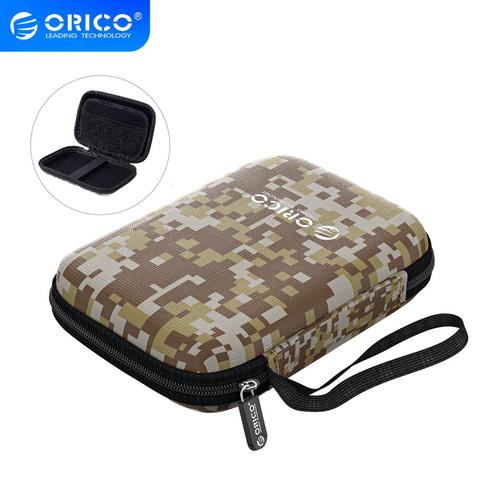 ORICO-sac de Protection pour disque dur 2.5 pouces, boîtier de Protection Portable pour disque dur SSD batterie externe pouces Camo gris/bleu/noir ► Photo 1/6