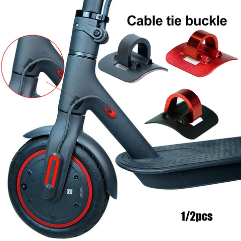Organiseur de boucles de câble en alliage 3 couleurs pour Scooter électrique Xiaomi/Mijia M365 & PRO, 1/2 pièces, accessoires de Skateboard ► Photo 1/6