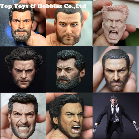 Hugh Jackman – tête sculptée de James, pour figurines de 12 pouces, vision en colère, 1/6 ► Photo 1/6