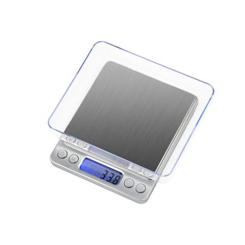 Balances numériques LCD de précision 500g/1Kg/2Kg/3Kg x 0.1g, balance de cuisine 100/500g 0.01/0.1g poche électrique pour bijoux ► Photo 1/6