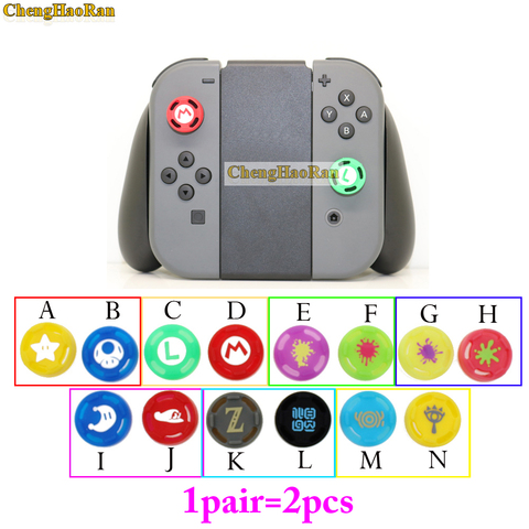 Capuchons de poignée analogique en Silicone pour manette de jeu nintendo Switch, 2 pièces, pour JoyCon ► Photo 1/6